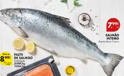 Pingo Doce Salmão inteiro aquacultura fresco promoção