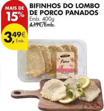Pingo Doce Bifinhos do lombo de porco panados promoção