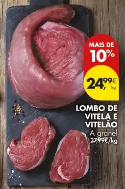 Pingo Doce Lombo de vitela e vitelão a granel promoção