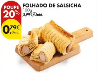 Pingo Doce Folhado de salsicha promoção
