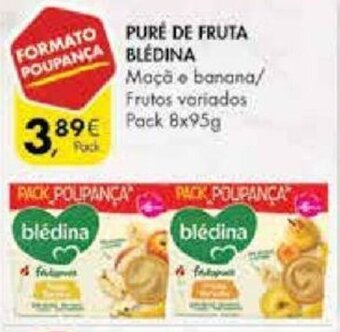 Pingo Doce Puré de Fruta Blédina 8x95g promoção