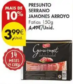 Pingo Doce Presunto serrano jamones arroyo promoção