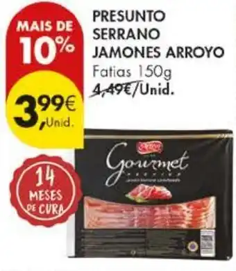 Pingo Doce Presunto serrano jamones arroyo promoção