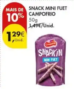 Pingo Doce Snack mini fuet campofrio promoção