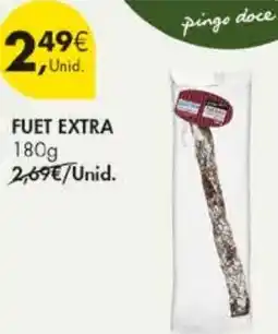 Pingo Doce Fuet extra promoção