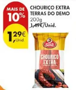 Pingo Doce Chouriço extra terras do demo promoção