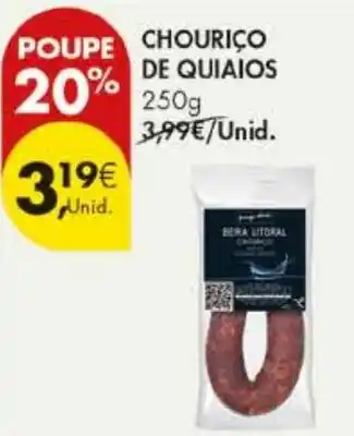 Pingo Doce Chourico de quiaios promoção