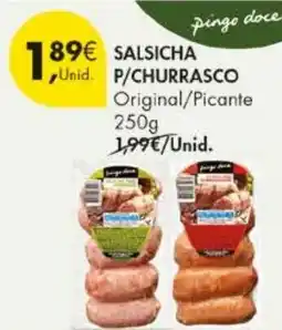 Pingo Doce Salsicha unid. p/churrasco promoção