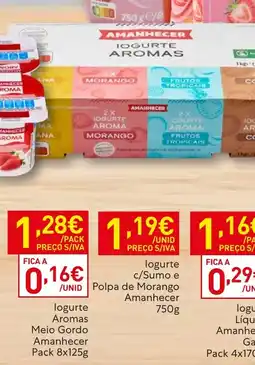 Recheio logurte Aromas Meio Gordo Amanhecer promoção