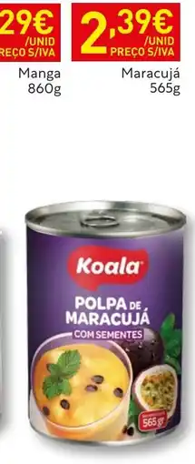 Recheio Polpa Koala Maracujá promoção