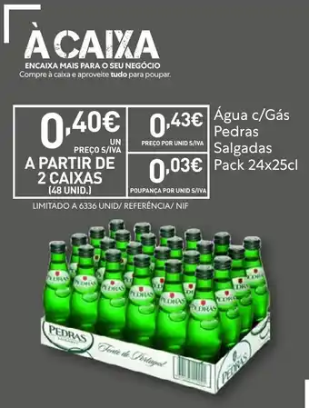 Recheio Água c/Gás Pedras Salgadas promoção