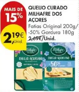 Pingo Doce Queijo curado milhafre dos açores promoção