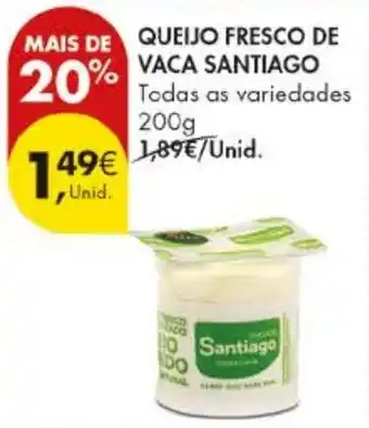 Pingo Doce Queijo fresco de vaca santiago promoção