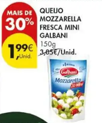 Pingo Doce Queijo mozzarella fresca mini galbani promoção