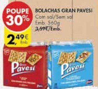 Pingo Doce Bolachas Gran Pavesi 560g promoção