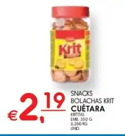Meu Super Snacks bolachas krit cuétara promoção