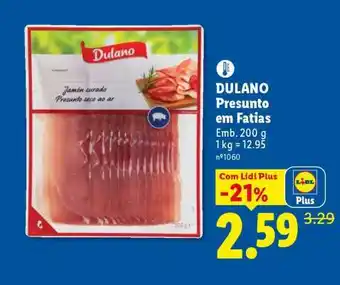 Lidl Dulano Presunto em Fatias promoção