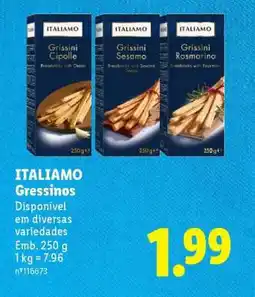 Lidl ITALIAMO Gressinos promoção