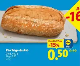 Lidl Pão Trigo da Avó promoção