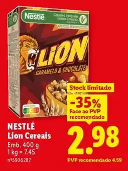Lidl NESTLÉ Lion Cereais promoção