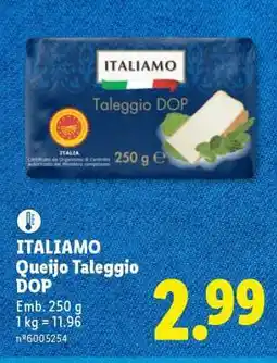Lidl ITALIAMO Queijo Taleggio DOP promoção