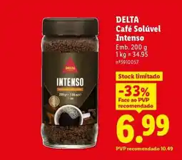Lidl Delta Café Solúvel Intenso promoção