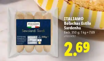 Lidl ITALIAMO Bolachas Estilo Sardenha promoção
