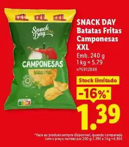 Lidl Snack Day Batatas Fritas Camponesas XXL promoção