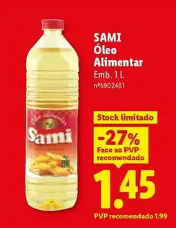 Lidl SAMI Óleo Alimentar promoção