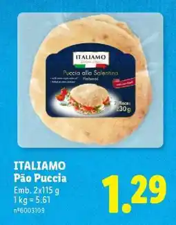 Lidl ITALIAMO Pão Puccia promoção