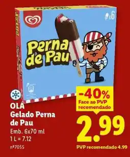Lidl OLÁ Gelado Perna de Pau promoção