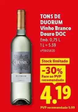 Lidl Tons de Duorum promoção