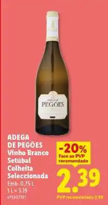 Lidl ADEGA DE PEGÕES promoção