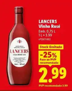 Lidl LANCERS Vinho Rosé promoção