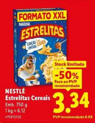 Lidl Nestlé Estrelitas Cereais promoção
