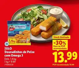 Lidl IGLO Douradinhos de Peixe com Omega 3 promoção