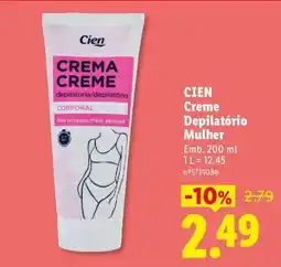 Lidl CIEN Creme Depilatório Mulher promoção