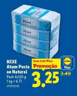 Lidl NIXE Atum Posta ao Natural promoção