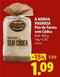 Lidl Pão de Forma sem Côdea promoção