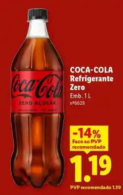 Lidl COCA-COLA Refrigerante Zero promoção