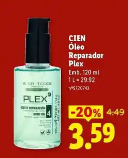 Lidl CIEN Óleo Reparador Plex promoção