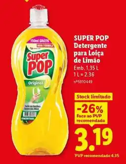 Lidl SUPER POP Detergente para Loiça de Limão promoção