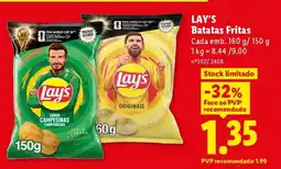 Lidl LAY'S Batatas Fritas promoção