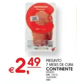 Meu Super Presunto 7 meses de cura continente promoção