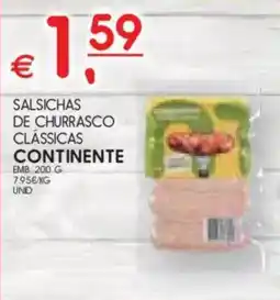 Meu Super Salsichas de churrasco clássicas continente promoção