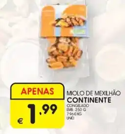 Meu Super Miolo de mexilhão continente promoção
