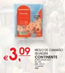 Meu Super Miolo de camarão selvagem continente promoção