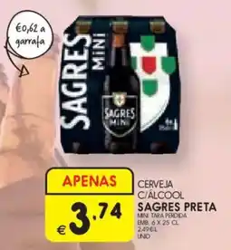 Meu Super Cerveja c/alcool sagres preta promoção