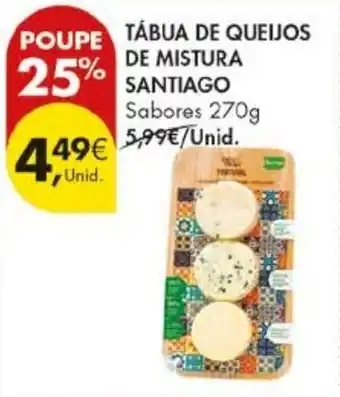 Pingo Doce Tábua de queijos de mistura santiago promoção