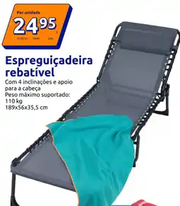 Action Espreguiçadeira rebatível promoção